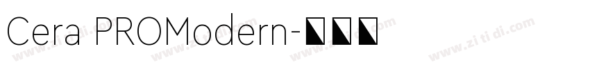 Cera PROModern字体转换